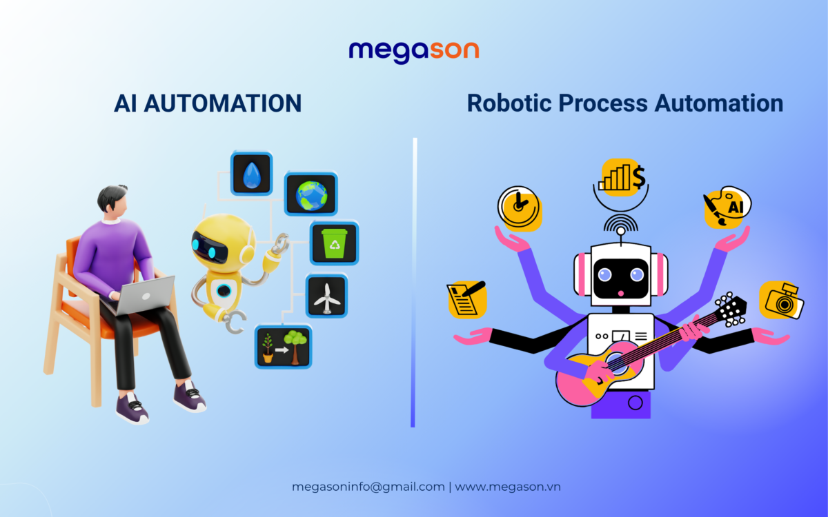 Phân biệt AI Automation và RPA (Robotic Process Automation)