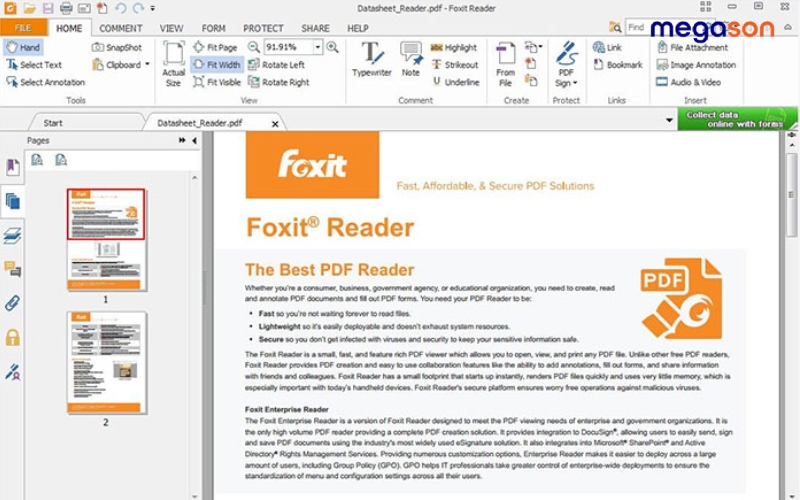 Cách kiểm tra Foxit Reader 9 sau khi cài đặt