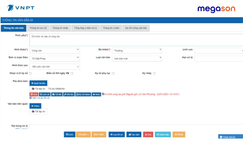 Hướng dẫn sử dụng các chức năng cơ bản của phần mềm VNPT iOffice